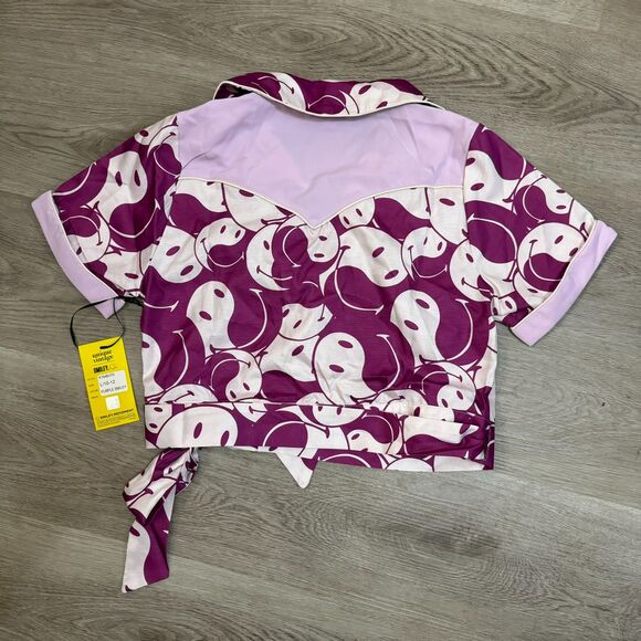 Unique Vintage x Smiley - wrap crop top - Picture 4 of 5